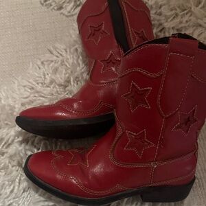 Zara Kids Red Star Boots